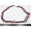 Image 1 : #1350  BEADED COSTUME JEWELRY LADIES NECKLACE