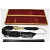 Image 1 : #1360 LARGE LADIES NECKALCE IN WOODEN BOX 1970'S