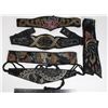 Image 1 : #1373 LOT OF 5 SEQUIN LADIES FASHION BELTS  1900'S