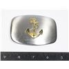 Image 1 : #1398 MADE IN USA NAVAL ANCHOR BELT BUCKLE