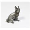 Image 2 : #1400 AMERICAN PEWTER CO RABBIT STATUE EASTON MA
