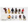 Image 2 : #1414 FAMOUS CANADIANS LIPTON TEA STATUE LOT OF 12