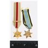 Image 1 : WW2 MINIATURE MEDALS AIR CREW EUROPE STAR