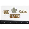 Image 1 : WW1 CANADIAN INSIGNIA LOT CFA + COLLAR BADGE
