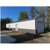 Image 1 : Steel Clad Storage Building (4 Years Old) 60.5ft Long x 14ft Wide x 12.5ft Peak with 9ft x 10ft Over