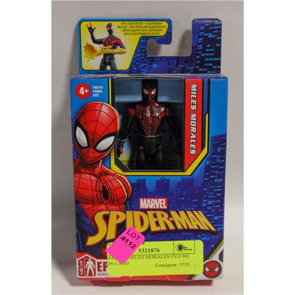 MARVEL MILES MORALES FIGURE ON CARD
