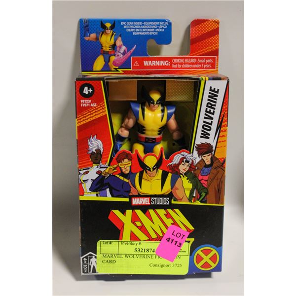 MARVEL WOLVERINE FIGURE ON CARD