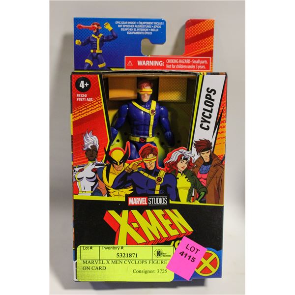 MARVEL X MEN CYCLOPS FIGURE ON CARD