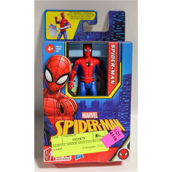 MARVEL SPIDER-MAN FIGURE ON CARD