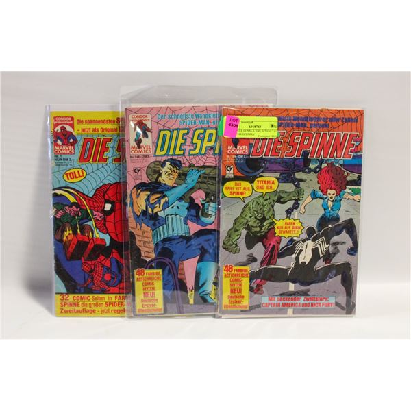 MARVEL COMICS "DIE SPINNE" #1, 144,  146 GERMAN
