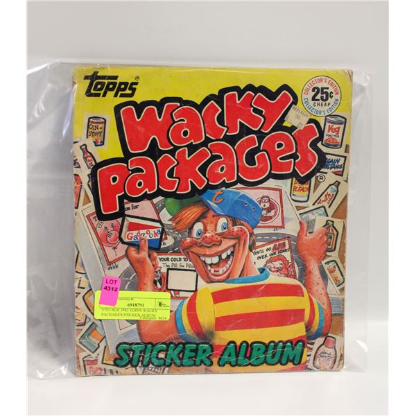 VINTAGE 1982 TOPPS WACKY PACKAGES STICKER ALBUM