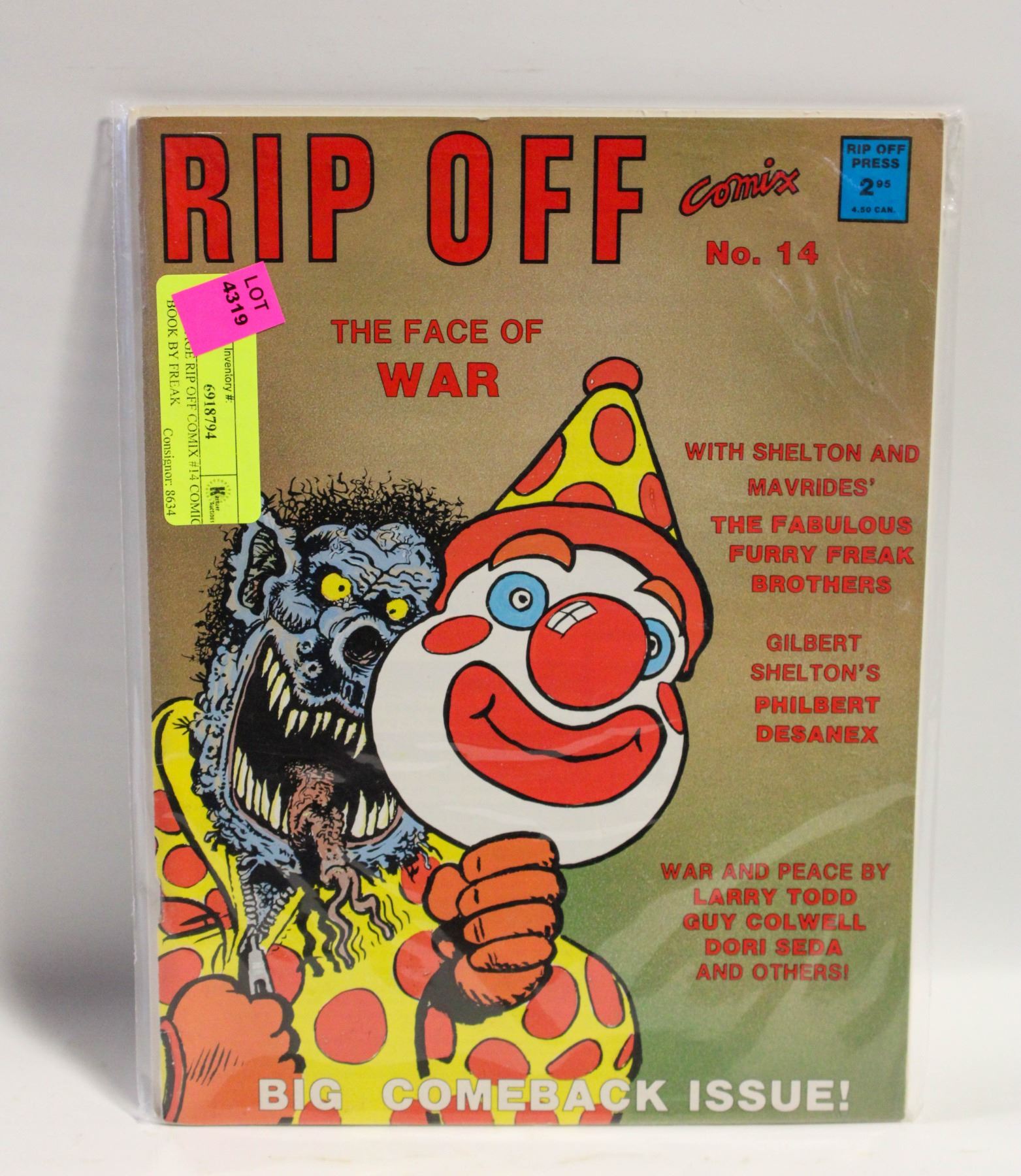 VINTAGE RIP OFF COMIX #14 COMIC BOOK BY FREAK