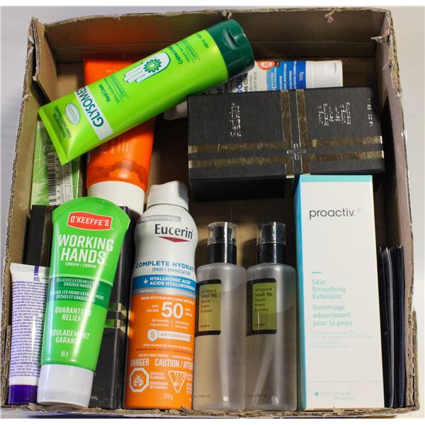 FLAT OF HEALTH AND BEAUTY PRODUCTS