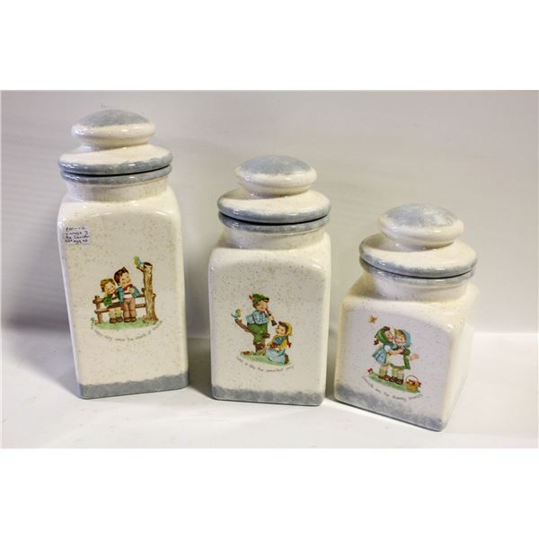 VTG. 3PC CANISTER SET