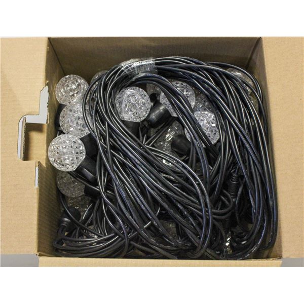 NEW 100 FT. CRYSTAL GLOBE STRING LIGHTS