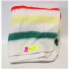 Image 1 : ESTATE VINTAGE HUDSON BAY BABY BLANKET