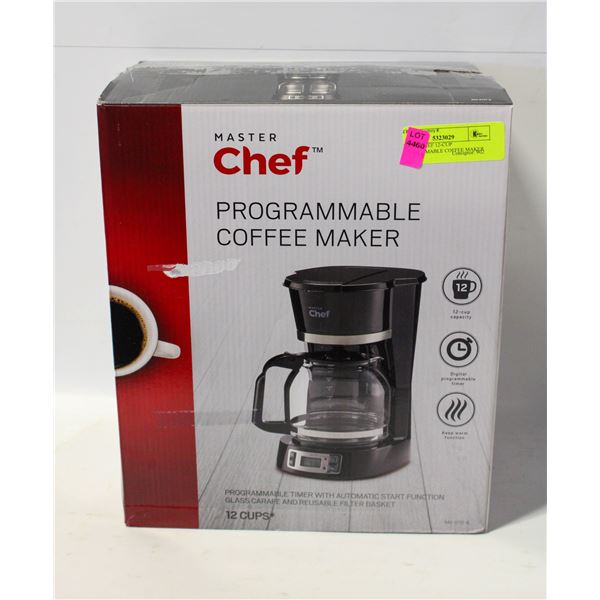 MASTERCHEF 12-CUP PROGRAMMABLE COFFEE MAKER
