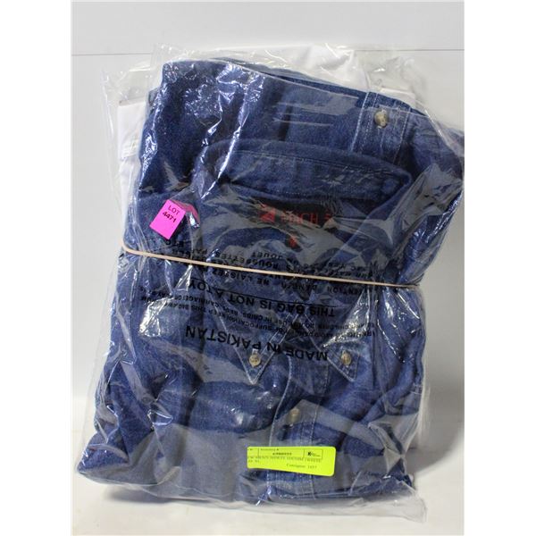 NEW MEN'S SHIRTS 1DENIM 1WHITE SIZE XL