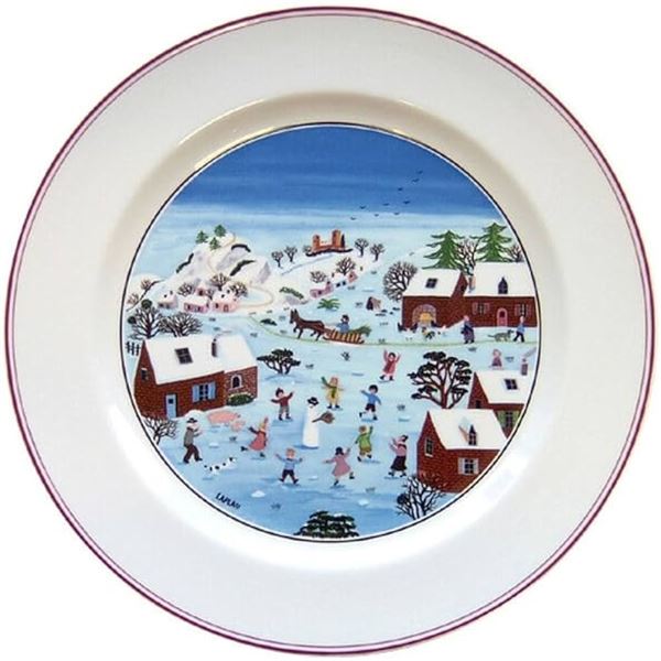 NEW 4 PACK CHRISTMAS DINNER PLATE 10.5"