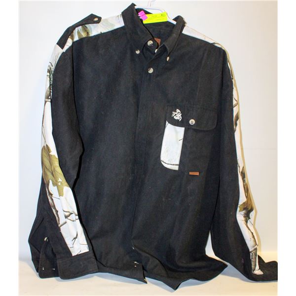 MENS L WHITETAILS CAMO DRESS SHIRT-ESTATE