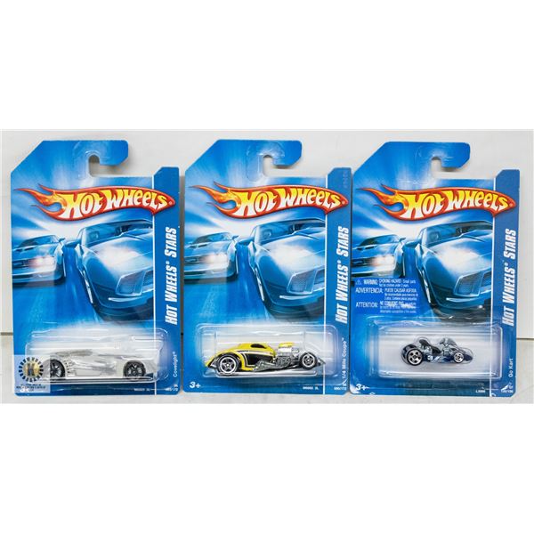 ESTATE LOT OF 3 UNSEARCHED HOTWHEELS