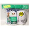 Image 1 : ANKLE SOCKS WHITE 6-12 SIZE 6-PACK FRUIT OF THE