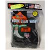 Image 1 : SHORT BLACK BOOT CREW SOCKS 12-16 SIZE 6-PACK