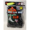 Image 1 : SHORT BLACK BOOT CREW SOCKS 12-16 SIZE 6-PACK