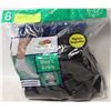 Image 1 : BLACK ANKLE SOCKS 6-12 SIZE 6-PACK FRUIT OF THE