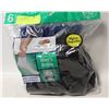 Image 1 : BLACK ANKLE SOCKS 6-12 SIZE 6-PACK FRUIT OF THE