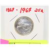 Image 1 : CDN CENTENNIAL SILVER QUARTER 1867-1967