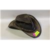 Image 1 : VINTAGE LEATHER COWBOY HAT-ESTATE