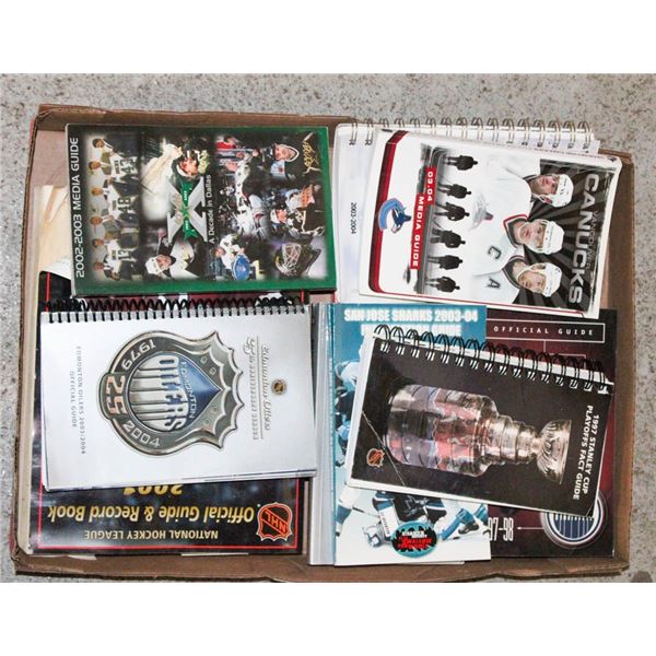 LARGE LOT OF 1990'S &2000'S NHL BOOKLETS & MEDIA