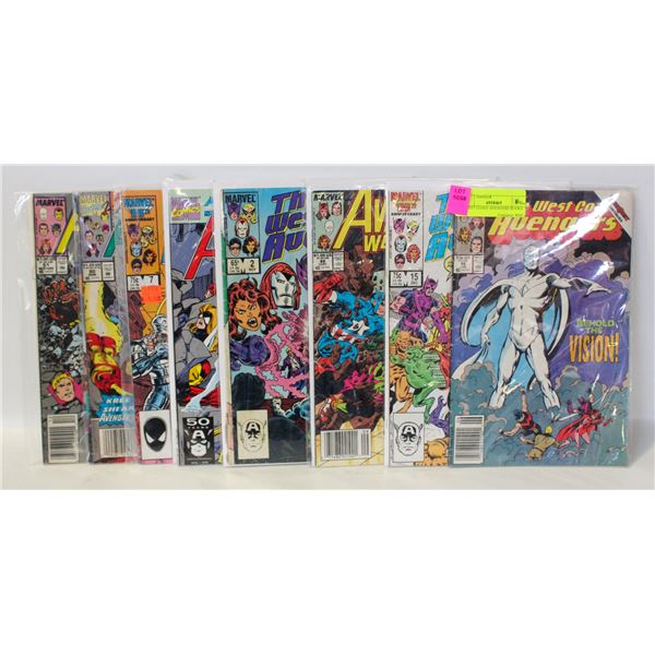8 WEST COAST AVENGERS BOOKS