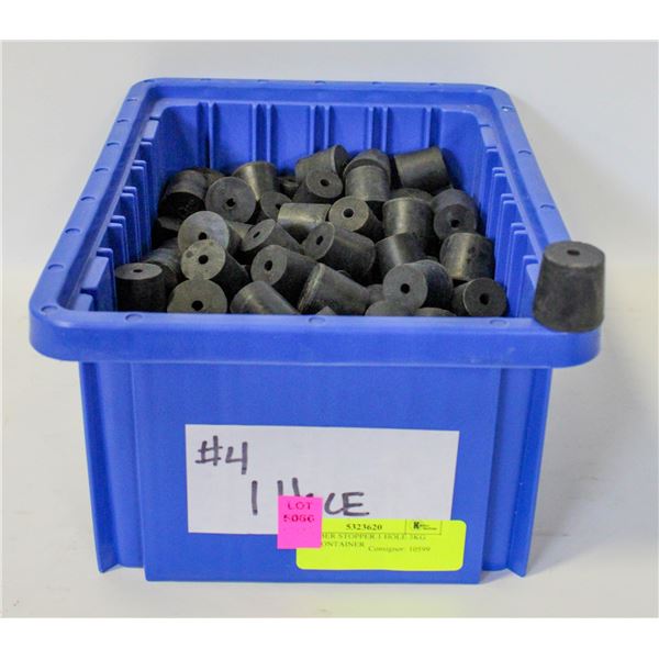 #4 RUBBER STOPPER 1 HOLE 3KG WITH CONTAINER