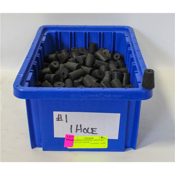 #1 RUBBER STOPPER 1 HOLE 3KG WITH CONTAINER