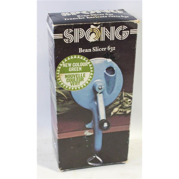 ANTIQUE SPONG BEAN SLICER 632, MADE IN