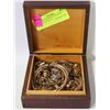 Image 1 : VINTAGE WOOD BOX FULL OF JEWELRY-ESTATE