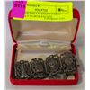 Image 1 : ANTIQUE HALLMARKED PARIS BRACELT IN BOX-ESTATE
