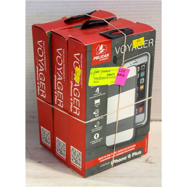 3 PACKAGES OF VOYAGER IPHONE 6 PLUS