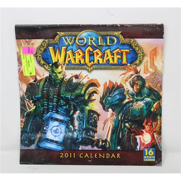 WORLD OF WARCRAFT 2011 CALENDAR