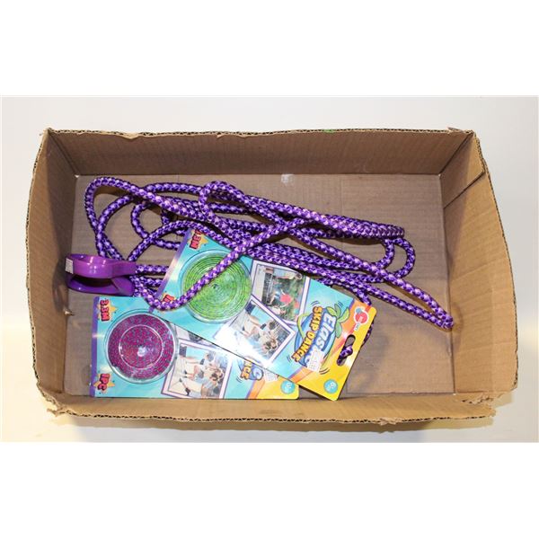 LOT OF KIDS SKIPPING ROPES