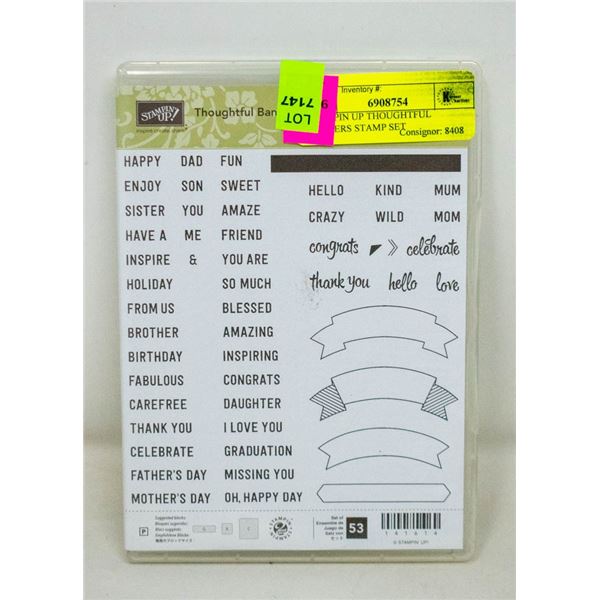 STAMPIN UP THOUGHTFUL BANNERS STAMP SET