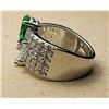 Image 2 : 8) PEAR SHAPED EMERALD GREEN AND CLEAR CZ