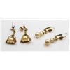 Image 1 : PEARL STYLE EARRINGS FOR PIERCED EARS- 2 PAIRS
