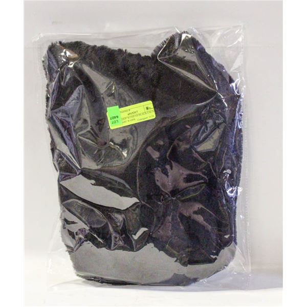WEST LOOP WOMENS BLACK FAUX FUR SCARF WARM