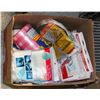Image 1 : BOX FULL OF SURPLUS COMMON HOUSHOLD/GARAGE ITEMS