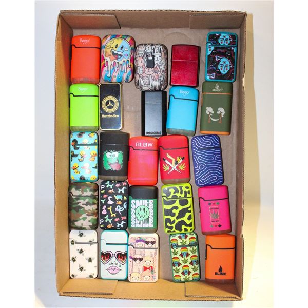 FLAT WITH 2 COLLECTOR LIGHTERS/ALL WORKING