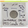 Image 1 : CDN 10 CENT COLLECTION SILVER 1903H LOW MINT