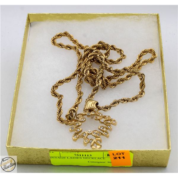 VINTAGE LADIES NECKLACE
